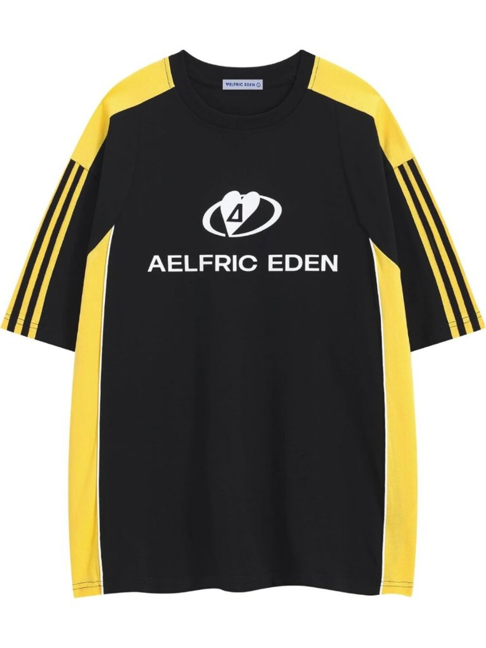 Oversized Graphic Tee for Men & Women | Contrast Color Racing T-Shirt